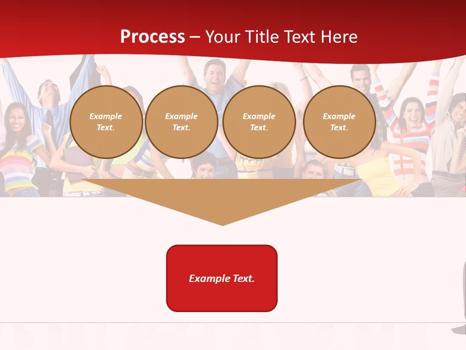 White Joyful Crowd PowerPoint Template