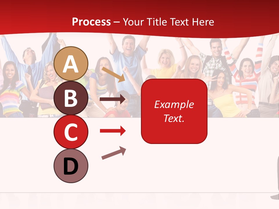 White Joyful Crowd PowerPoint Template