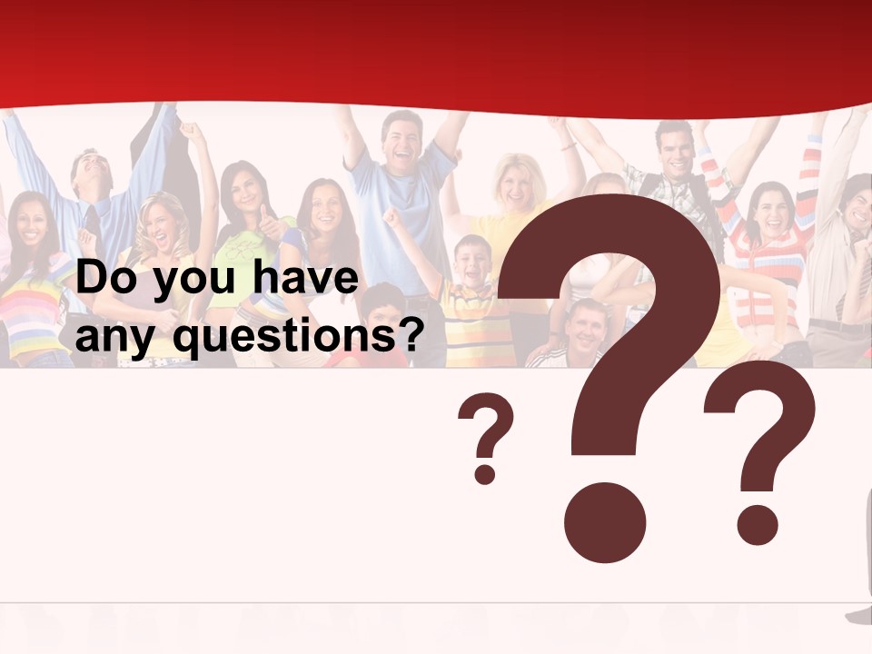 White Joyful Crowd PowerPoint Template