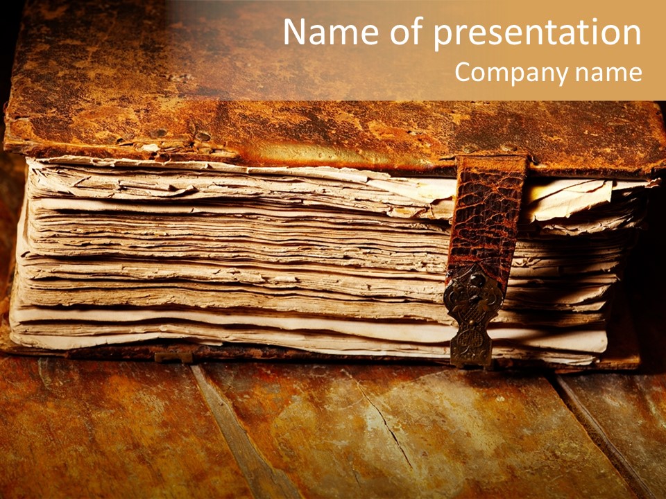 Grunge Brown Christianity PowerPoint Template