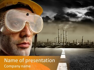 City Construction Effort PowerPoint Template