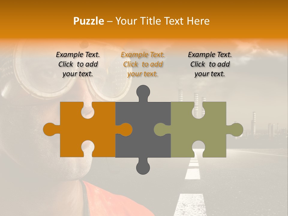 City Construction Effort PowerPoint Template