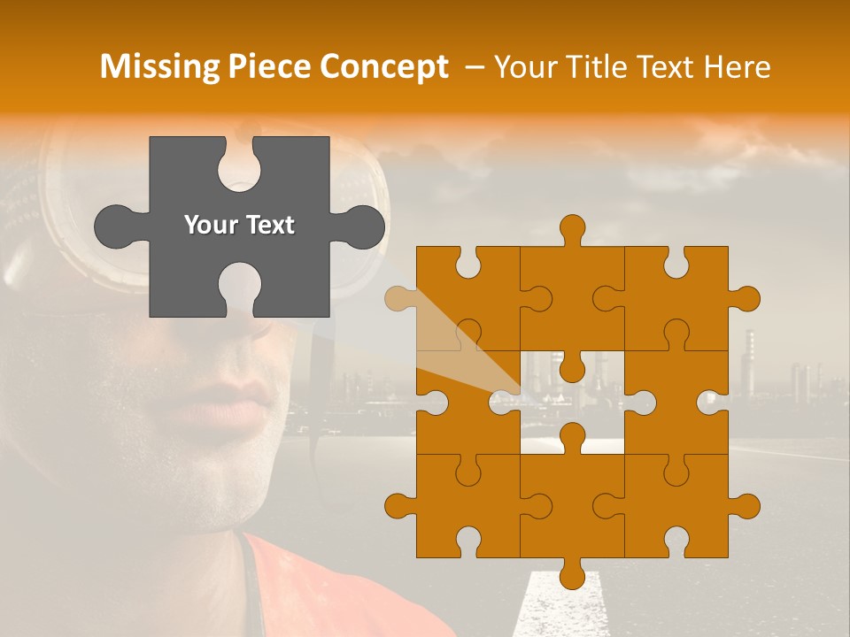 City Construction Effort PowerPoint Template