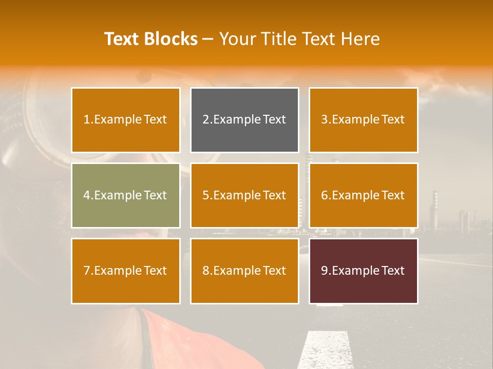 City Construction Effort PowerPoint Template