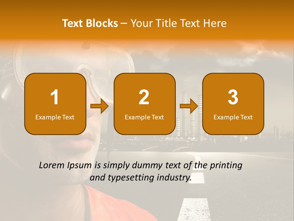 City Construction Effort PowerPoint Template