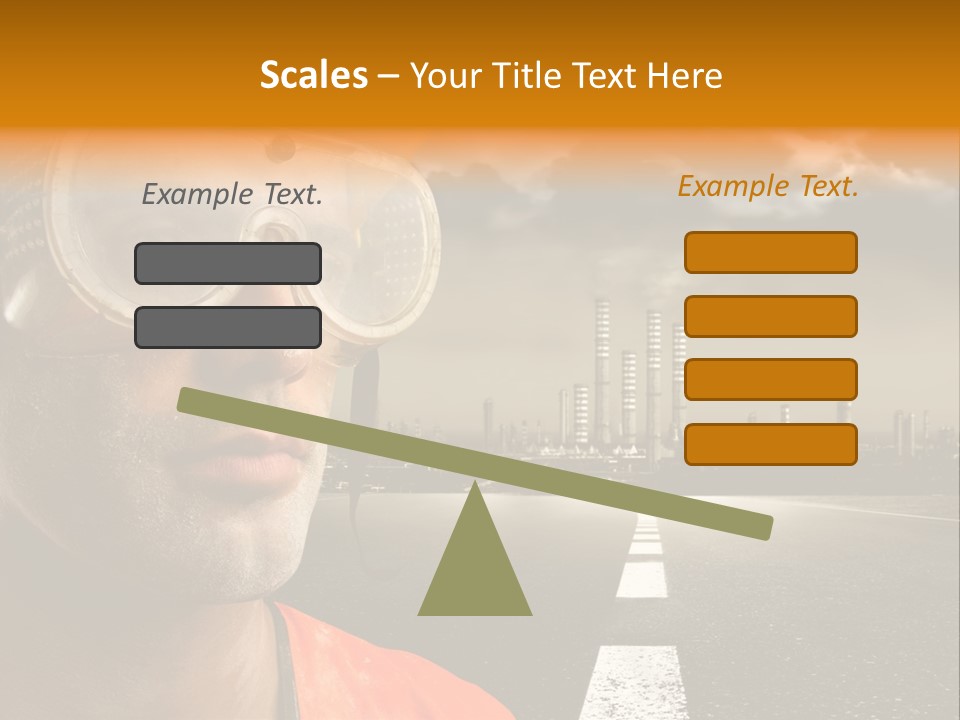City Construction Effort PowerPoint Template