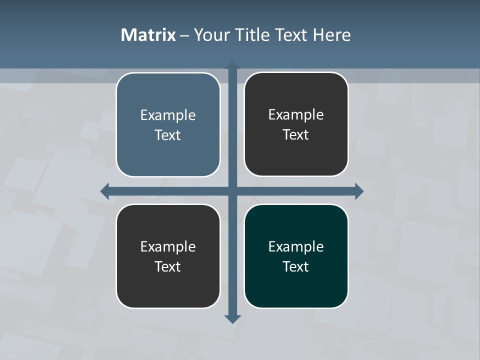 White Block Pattern PowerPoint Template