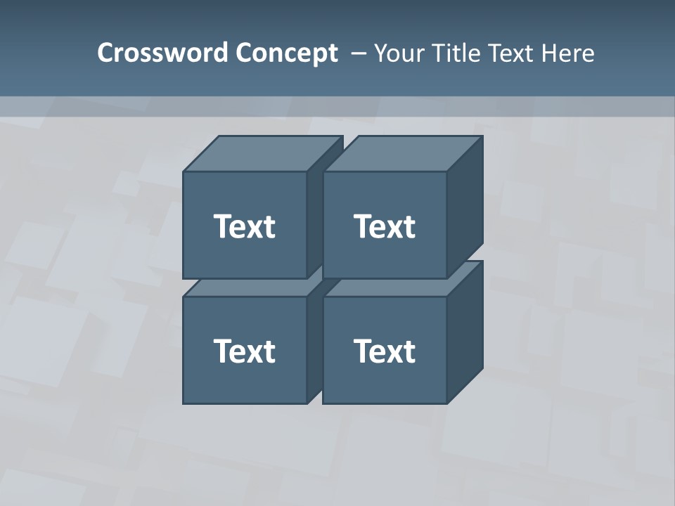 White Block Pattern PowerPoint Template