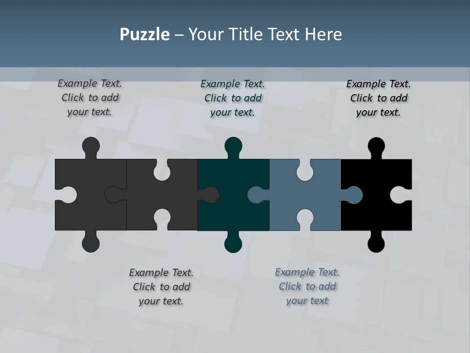 White Block Pattern PowerPoint Template