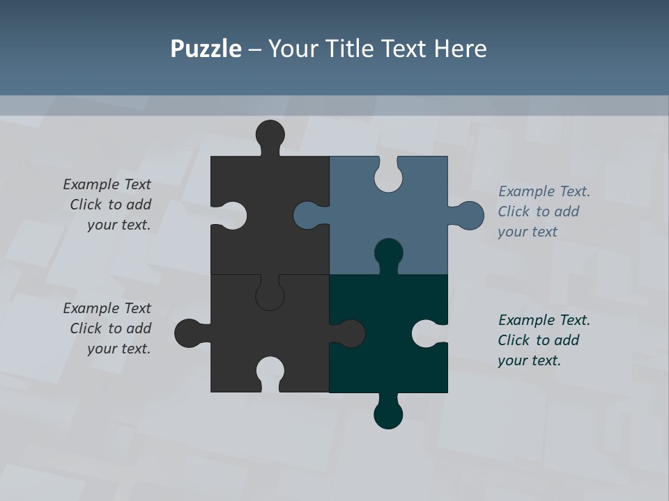 White Block Pattern PowerPoint Template