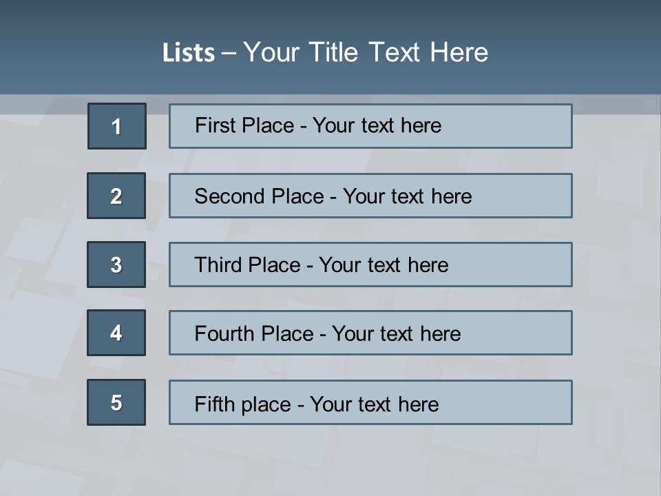 White Block Pattern PowerPoint Template