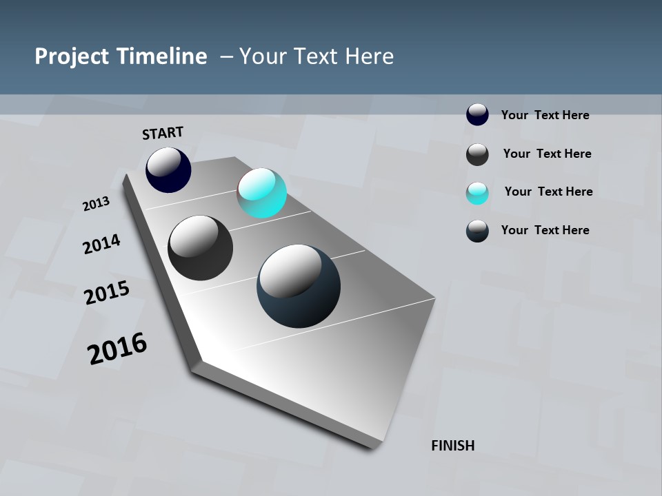 White Block Pattern PowerPoint Template