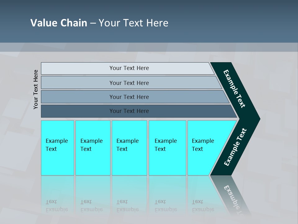 White Block Pattern PowerPoint Template