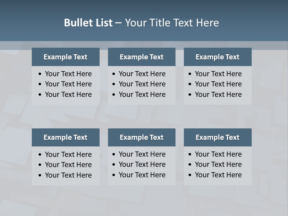 White Block Pattern PowerPoint Template