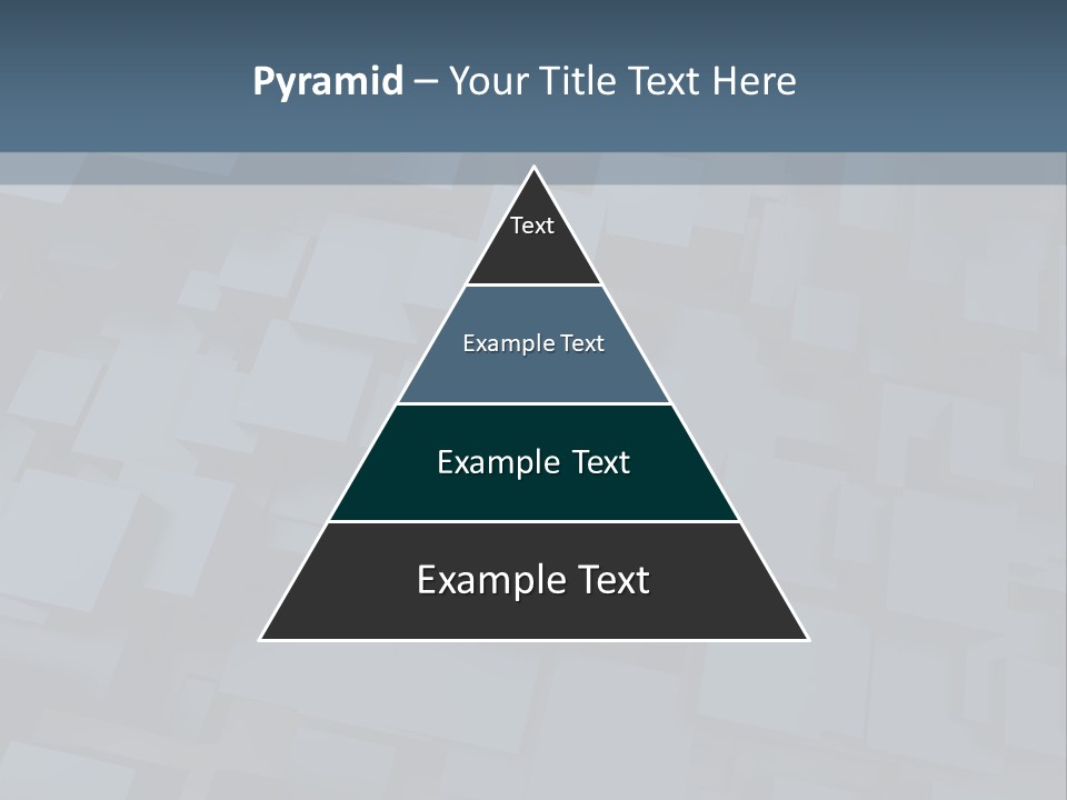 White Block Pattern PowerPoint Template