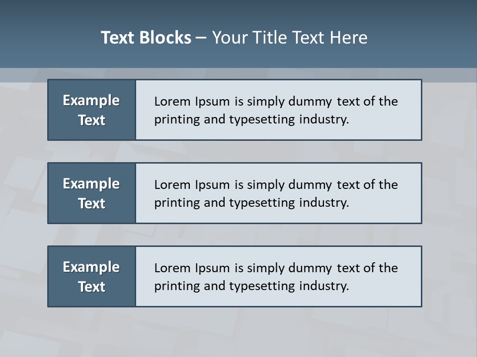 White Block Pattern PowerPoint Template