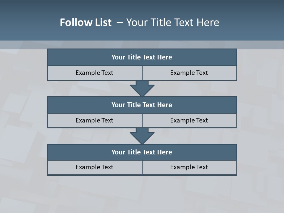 White Block Pattern PowerPoint Template