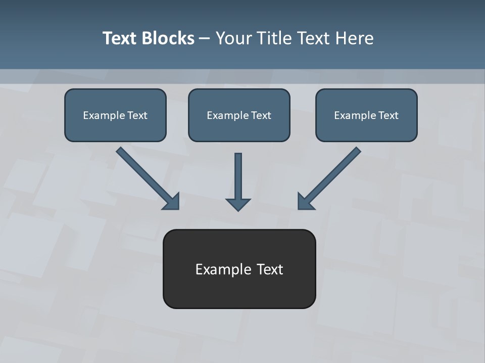 White Block Pattern PowerPoint Template