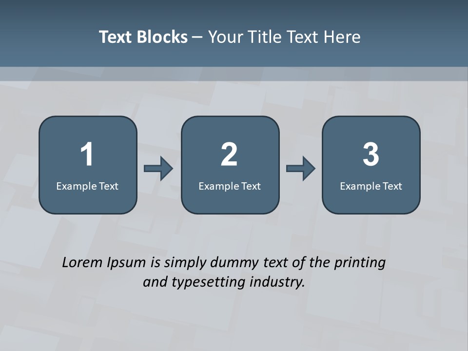 White Block Pattern PowerPoint Template