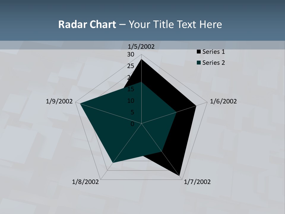 White Block Pattern PowerPoint Template