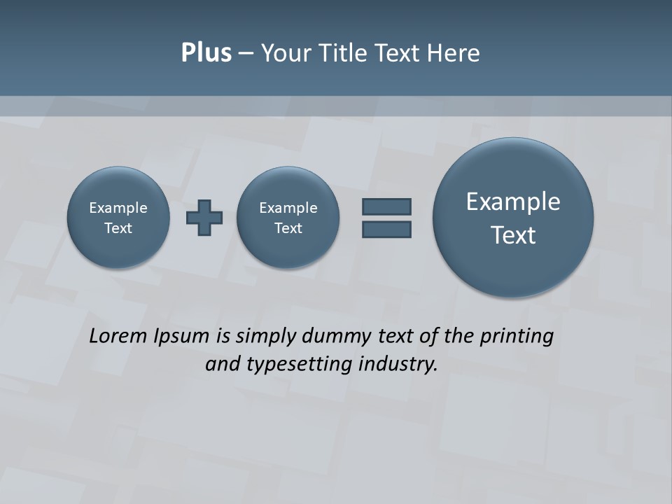 White Block Pattern PowerPoint Template