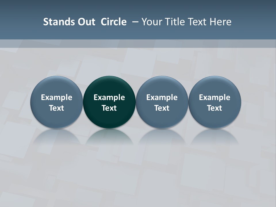 White Block Pattern PowerPoint Template