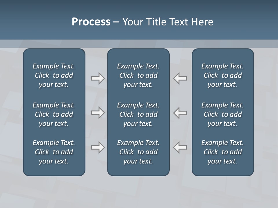 White Block Pattern PowerPoint Template