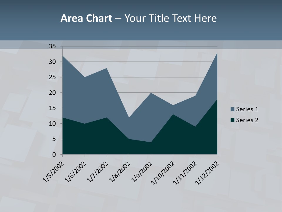 White Block Pattern PowerPoint Template