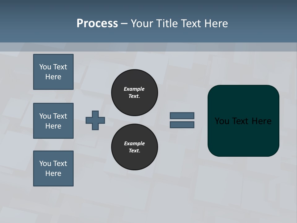 White Block Pattern PowerPoint Template
