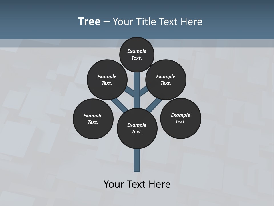 White Block Pattern PowerPoint Template