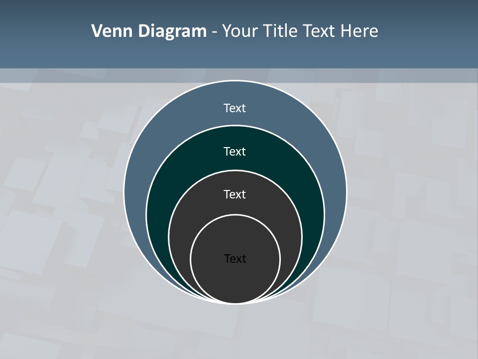 White Block Pattern PowerPoint Template