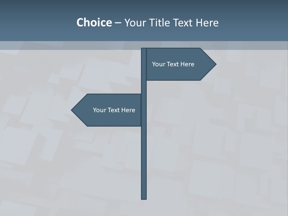 White Block Pattern PowerPoint Template