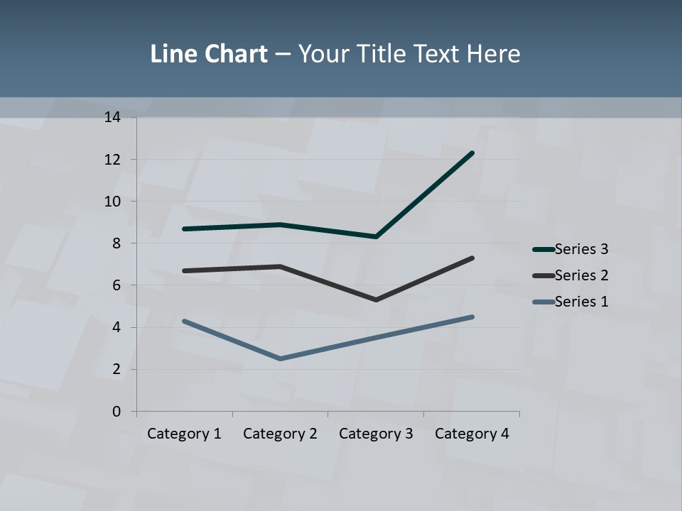 White Block Pattern PowerPoint Template