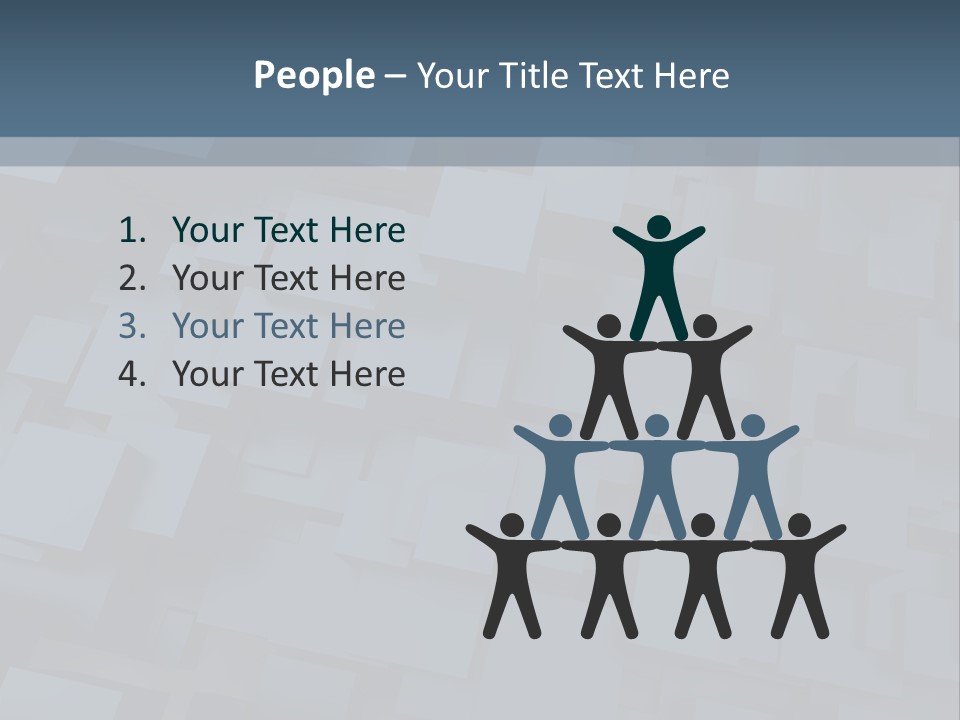 White Block Pattern PowerPoint Template
