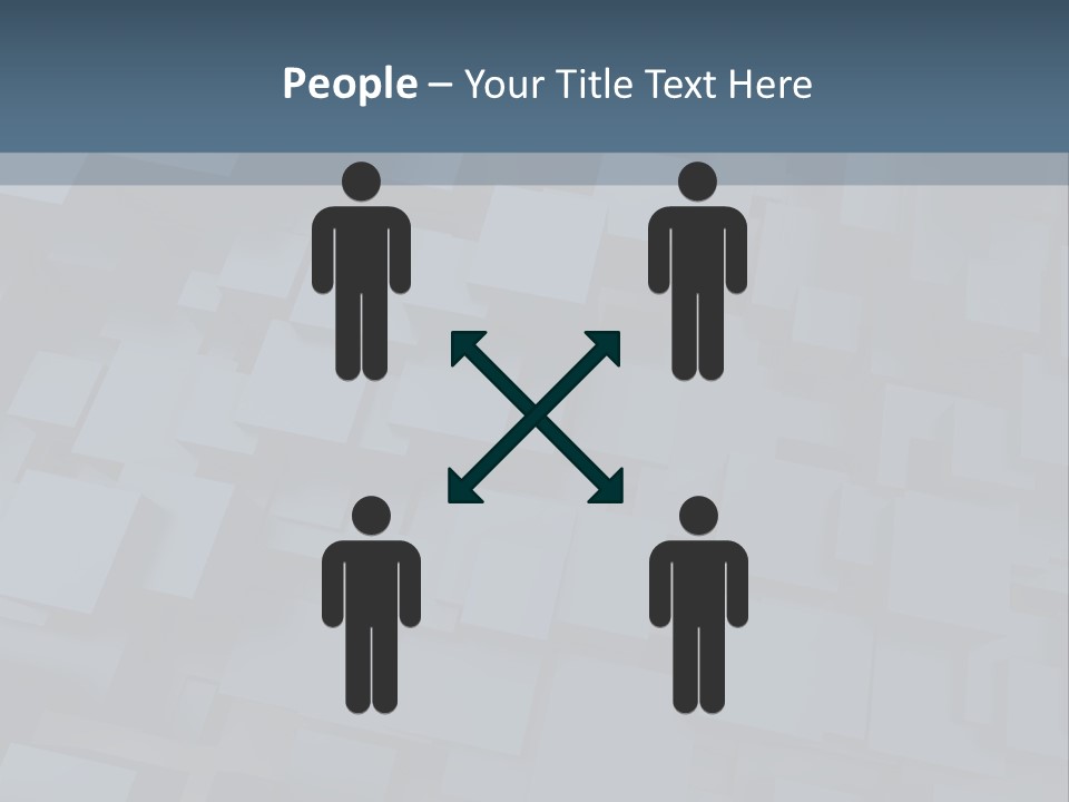 White Block Pattern PowerPoint Template