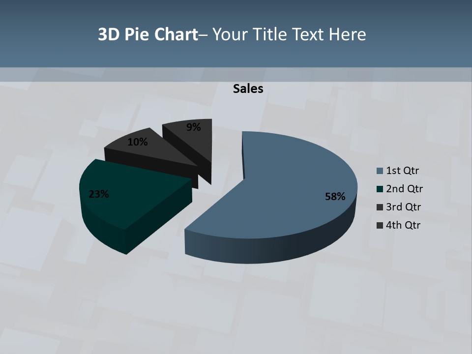 White Block Pattern PowerPoint Template