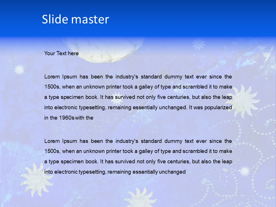 Illustration Star Collage PowerPoint Template