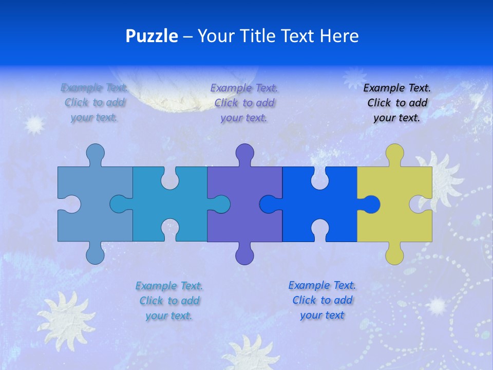 Illustration Star Collage PowerPoint Template