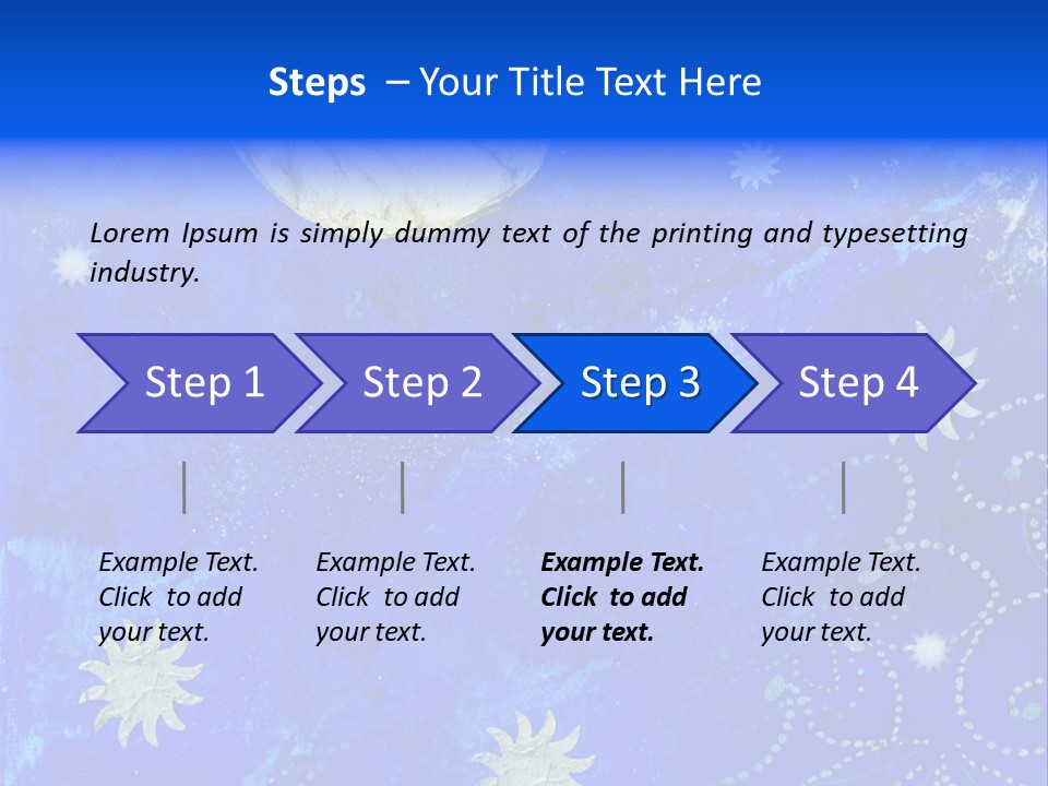Illustration Star Collage PowerPoint Template