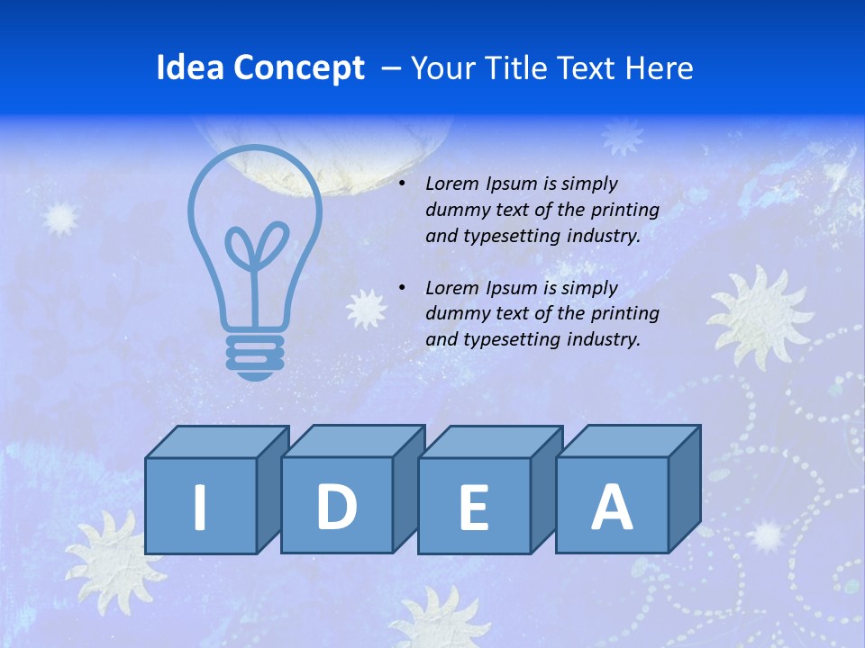 Illustration Star Collage PowerPoint Template