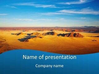 Safari Morning Panorama PowerPoint Template