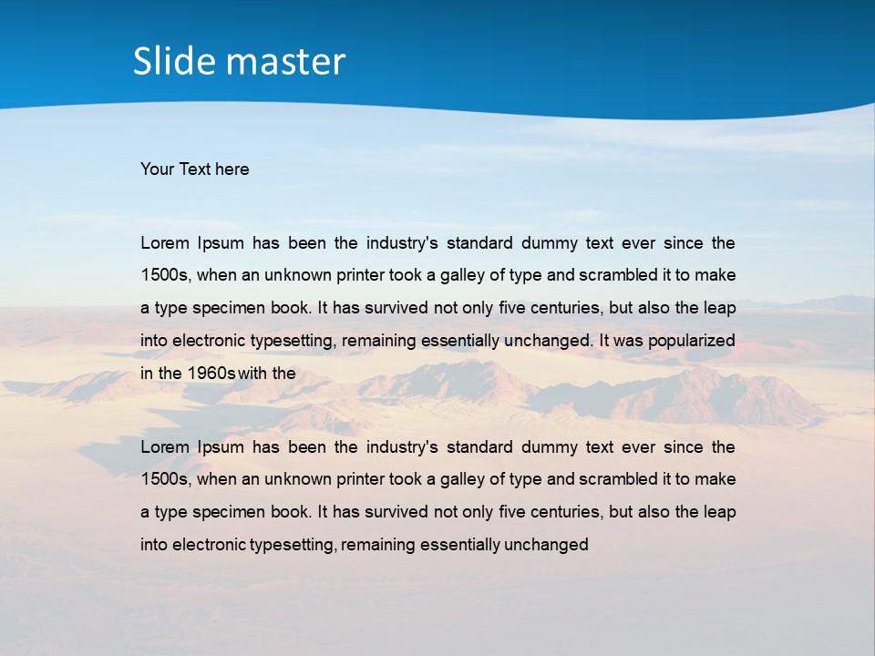 Safari Morning Panorama PowerPoint Template