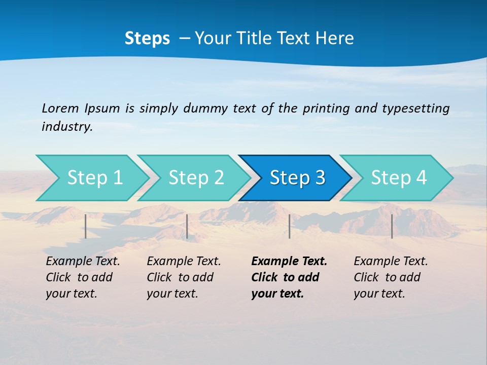 Safari Morning Panorama PowerPoint Template