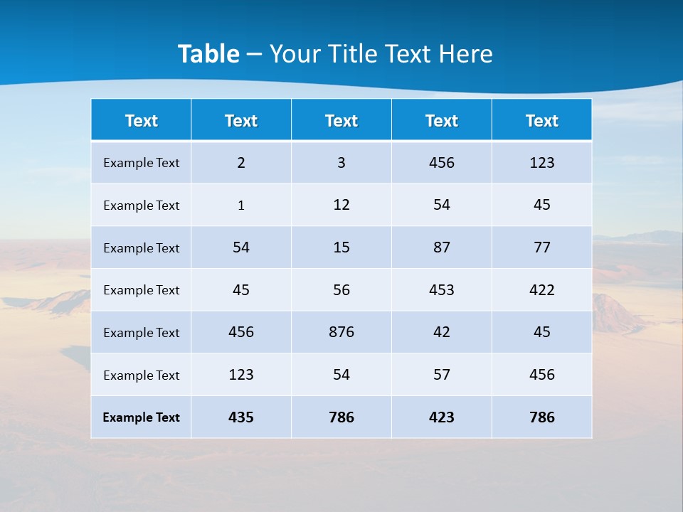 Safari Morning Panorama PowerPoint Template