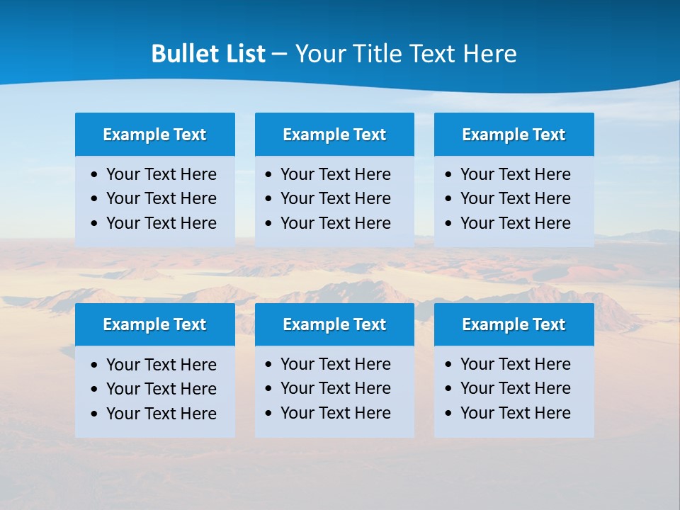 Safari Morning Panorama PowerPoint Template