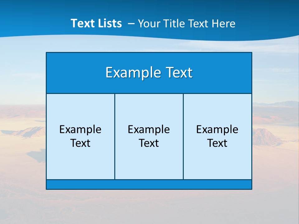 Safari Morning Panorama PowerPoint Template