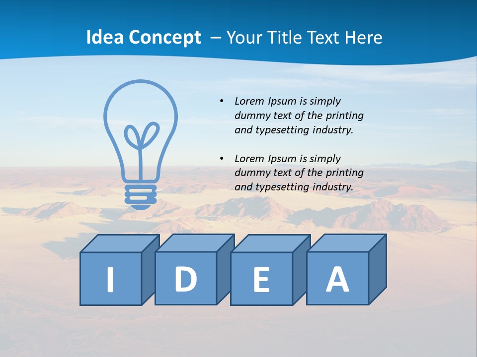 Safari Morning Panorama PowerPoint Template