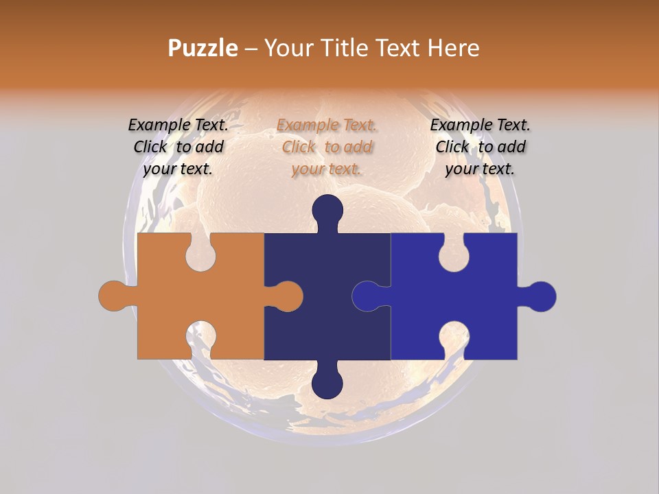 Microscope Health Care Infertility PowerPoint Template