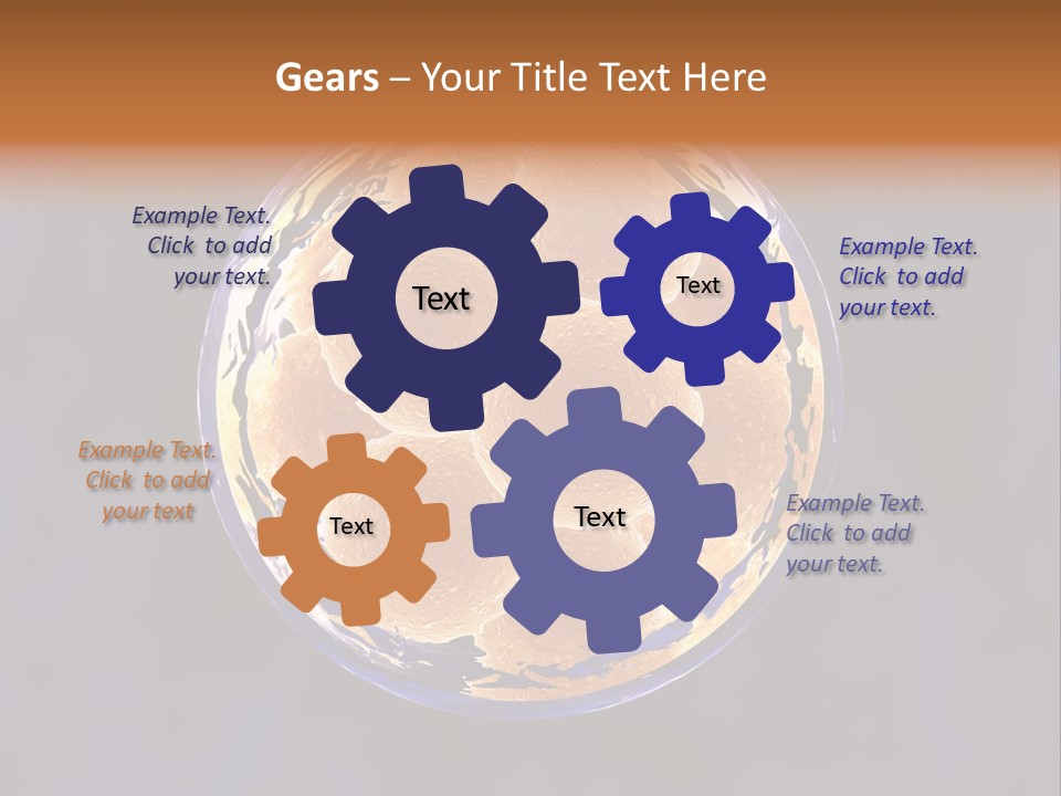 Microscope Health Care Infertility PowerPoint Template