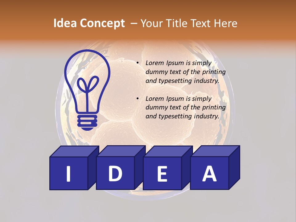 Microscope Health Care Infertility PowerPoint Template